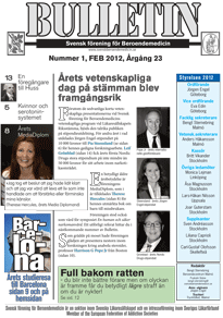 Bulletin nummer 1 2012